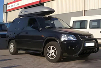 Honda CRV 1996–2001 Kengurubārs WT003 Black (nerūsējošais tērauds) foto 3