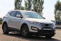 Hyundai Santa Fe 3 2012–2018 Priekšējais aizsargstienis WT003 Black (nerūsējošais tērauds) foto 4