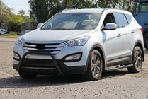 Hyundai Santa Fe 3 2012–2018 Priekšējais aizsargstienis WT003 Black (nerūsējošais tērauds) foto 5