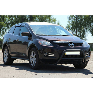 Priekšējais aizsargstienis WT003 Black (nerūsējošais tērauds) Mazda CX-7 2006–2012 foto 4