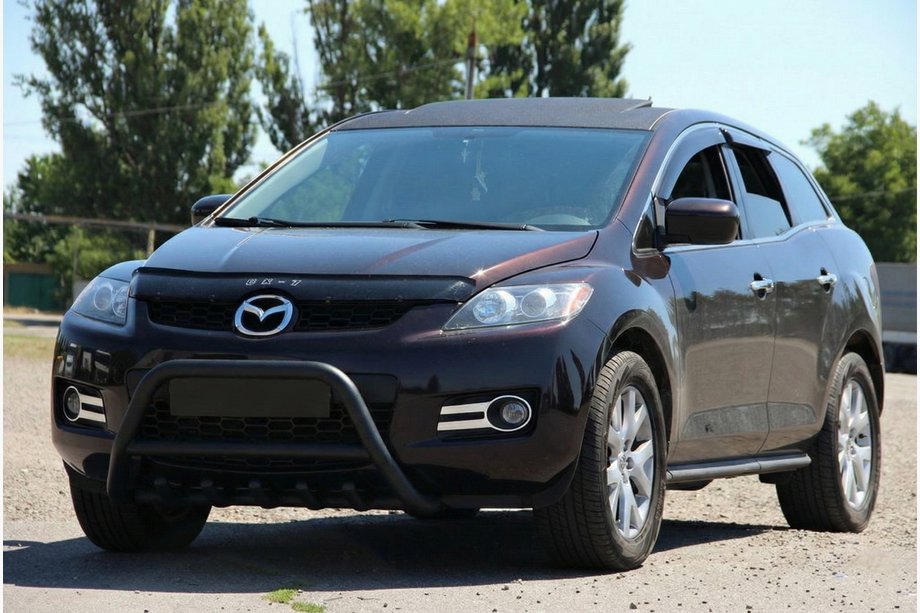 Mazda CX-7 2006–2012 Priekšējais aizsargstienis WT003 Black (nerūsējošais tērauds) Image