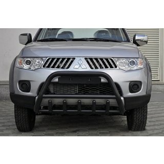 Bullbārs WT003 Black (nerūsējošais tērauds) Mitsubishi L200 2006–2015 foto 3