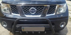 Nissan Navara 2006–2015 Bullbar WT003 Black (nerūsējošais tērauds) foto 3