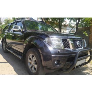 Bullbar WT003 Black (nerūsējošais tērauds) Nissan Navara 2006–2015 foto 4