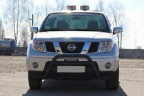 Nissan Pathfinder R51 2005–2014 Bullbar WT003 Black (nerūsējošais tērauds) foto 5