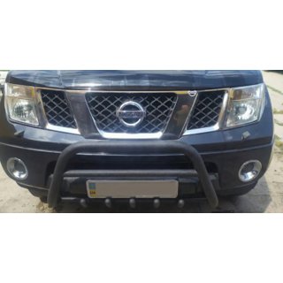 Bullbar WT003 Black (nerūsējošais tērauds) Nissan Pathfinder R51 2005–2014 foto 3