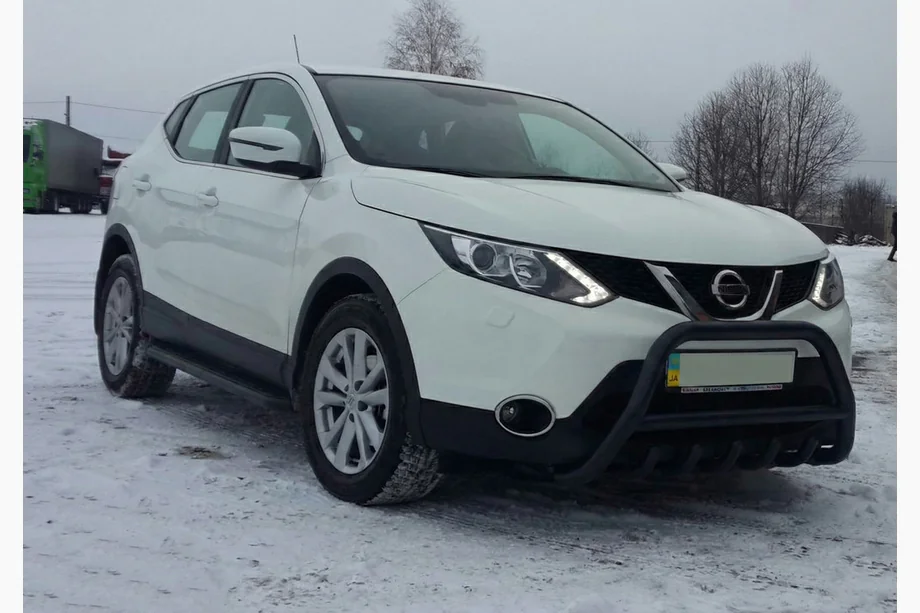 Nissan Qashqai 2014–2021 Bullbar WT003 Black (nerūsējošais tērauds) Image