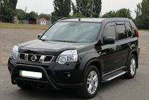 Nissan X-trail T31 2007–2014 Priekšējais aizsargstienis WT003 Black (nerūsējošais tērauds) foto 1