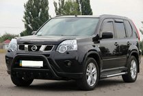 Nissan X-trail T31 2007–2014 Priekšējais aizsargstienis WT003 Black (nerūsējošais tērauds) foto 4