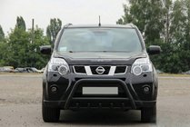 Nissan X-trail T31 2007–2014 Priekšējais aizsargstienis WT003 Black (nerūsējošais tērauds) foto 7