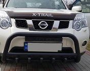 Nissan X-trail T31 2007–2014 Priekšējais aizsargstienis WT003 Black (nerūsējošais tērauds) foto 8