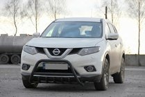 Nissan X-trail T32/Rogue 2014–2021 Bullbar WT003 Black (nerūsējošais tērauds) foto 2