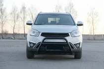 SsangYong Korando 2010–2019 Bullbārs WT003 Black (nerūsējošais tērauds) foto 4