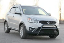 SsangYong Korando 2010–2019 Bullbārs WT003 Black (nerūsējošais tērauds) foto 1