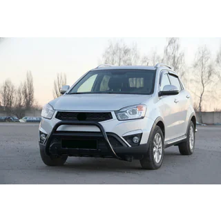 Bullbārs WT003 Black (nerūsējošais tērauds) SsangYong Korando 2010–2019 foto 3