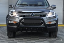 SsangYong Rexton I 2001–2017 Bullbar WT003 Black (nerūsējošais tērauds) foto 4