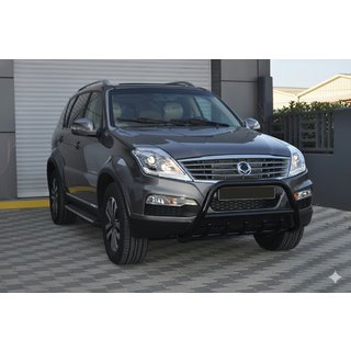 Bullbar WT003 Black (nerūsējošais tērauds) SsangYong Rexton I 2001–2017 foto 3