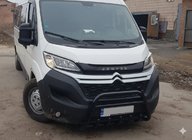 Fiat Ducato 2006–2025 Priekšējais aizsargstienis WT003 Black (nerūsējošais tērauds) foto 1