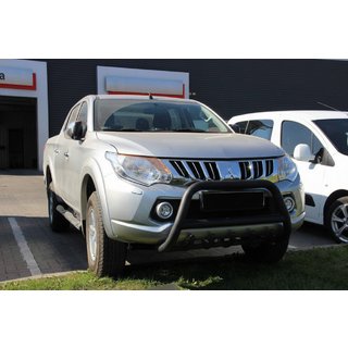Bullbar WT003 Black (nerūsējošais tērauds) Mitsubishi L200 2015–2024 foto 4