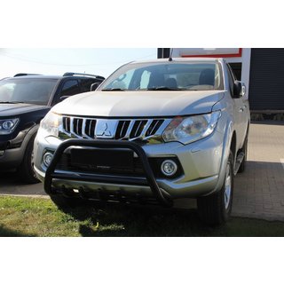 Bullbar WT003 Black (nerūsējošais tērauds) Mitsubishi L200 2015–2024 foto 1