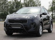 Kia Sportage 2015–2021 Bullbar WT003 Black (nerūsējošais tērauds) foto 1