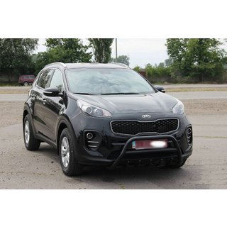 Bullbar WT003 Black (nerūsējošais tērauds) Kia Sportage 2015–2021 foto 3
