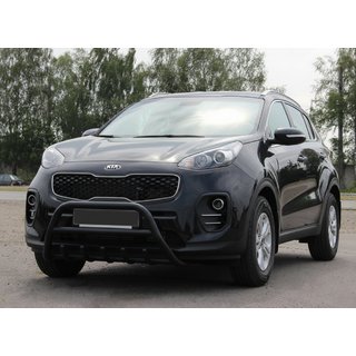 Bullbar WT003 Black (nerūsējošais tērauds) Kia Sportage 2015–2021 foto 1