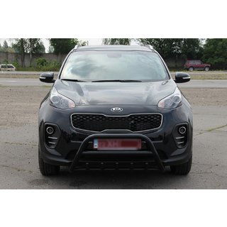 Bullbar WT003 Black (nerūsējošais tērauds) Kia Sportage 2015–2021 foto 4