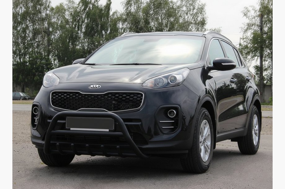 Kia Sportage 2015–2021 Bullbar WT003 Black (nerūsējošais tērauds) Image