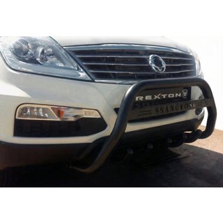 Kengurina stienis WT004 Black (nerūsējošais tērauds) SsangYong Rexton I 2001–2017 foto 1