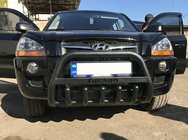 Hyundai Tucson JM 2004– Kengurubārs WT004 Black (nerūsējošais tērauds) foto 2