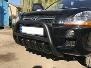 Hyundai Tucson JM 2004– Kengurubārs WT004 Black (nerūsējošais tērauds) foto 1