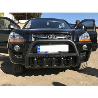 Kengurubārs WT004 Black (nerūsējošais tērauds) Hyundai Tucson JM 2004– foto 2