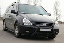 Kia Carnival 2002–2013 Kengurina stienis WT004 Black (nerūsējošais tērauds) foto 2