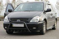 Kia Carnival 2002–2013 Kengurina stienis WT004 Black (nerūsējošais tērauds) foto 3
