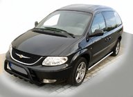 Chrysler Voyager 2001–2007 Priekšējais aizsargstienis WT003 Black (nerūsējošais tērauds) foto 1