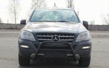 Mercedes ML W164 2005–2011 Bullbārs WT003 Black (nerūsējošais tērauds) foto 1