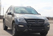Mercedes ML W164 2005–2011 Bullbārs WT003 Black (nerūsējošais tērauds) foto 3
