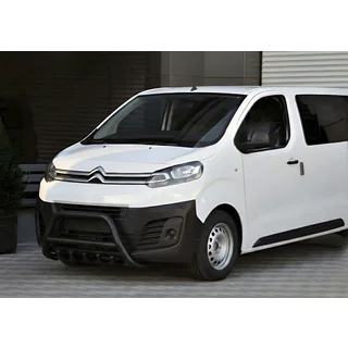 Bullbar WT003 Black (nerūsējošais tērauds) Citroen Jumpy/Dispatch 2017– foto 3