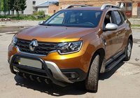Renault Duster 2018–2024 Kengurustienis bez logo WT003 Black (nerūsējošais tērauds) foto 4