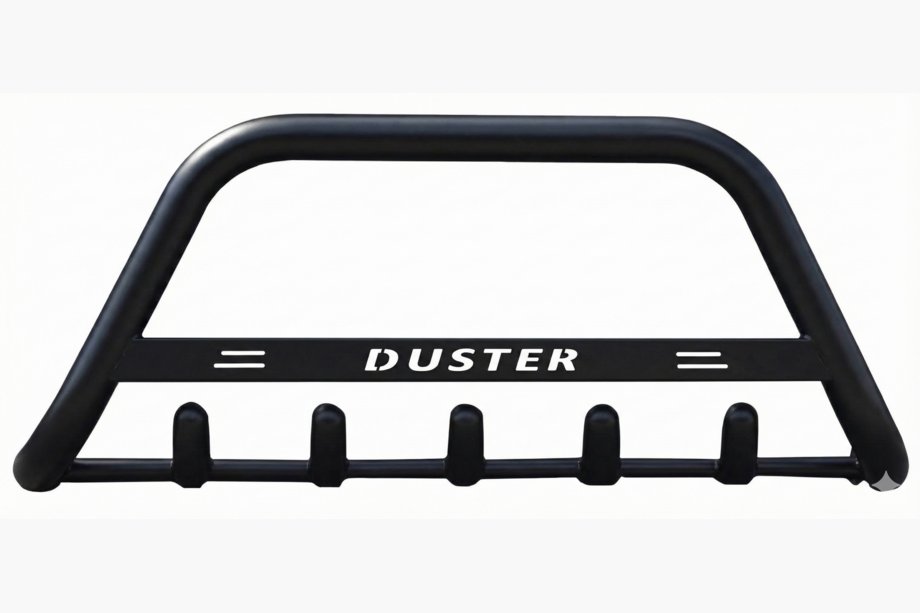 Renault Duster 2018–2024 Ķenguru aizsargstienis ar uzrakstu WT004 Black (nerūsējošais tērauds) Foto 2
