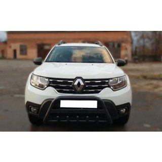 Ķenguru aizsargstienis ar uzrakstu WT004 Black (nerūsējošais tērauds) Dacia Duster 2018–2024 foto 3