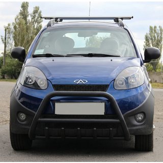 Bullbar WT003 Black (nerūsējošais tērauds) Chery Beat 2009–2015 foto 1