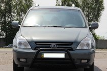 Kia Carnival 2002–2013 Bullbar WT003 Black (nerūsējošais tērauds) foto 1