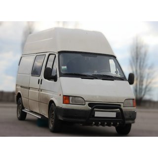 Bullbar WT003 Black (nerūsējošais tērauds) Ford Transit 1991–2000 foto 4