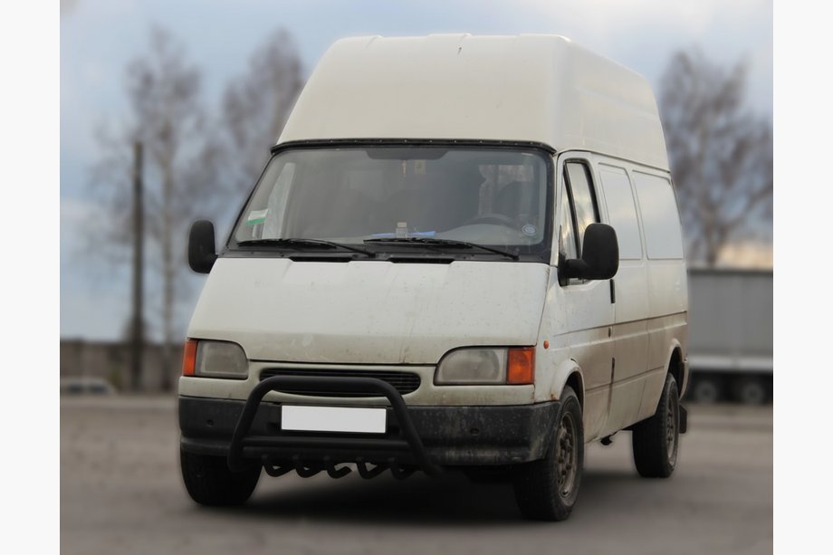 Ford Transit 1991–2000 Bullbar WT003 Black (nerūsējošais tērauds) Image