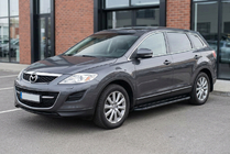 Mazda CX-9 2007–2016 Sānu pakāpieni Bosphorus Black (2 gab., alumīnijs) foto 1