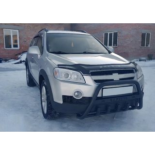 Kengurina stienis WT004 Black (nerūsējošais tērauds) Chevrolet Captiva 2006–2019 foto 2