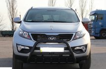 Kia Sportage 2010–2015 Kengurina stienis WT004 Black (nerūsējošais tērauds) foto 2