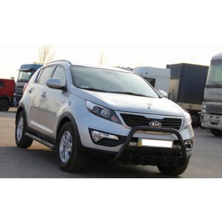 Kengurina stienis WT004 Black (nerūsējošais tērauds) Kia Sportage 2010–2015 foto 3